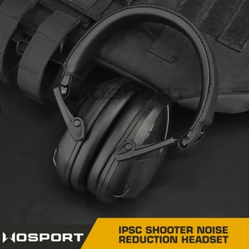 היורה הפחתת רעש אוזניות יחס אות לרעש 33DB טקטי אלקטרוני ירי לכסות את האוזניים ההגברה הגנת שמיעה NRR 31DB