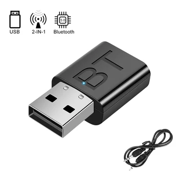 USB Bluetooth 5.0 משדר מקלט סטריאו Bluetooth RCA USB-3.5 מ 