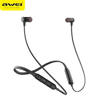 Awei G10BL אלחוטית Bluetooth 5.3 אוזניות אוזניות Handfree Neckbank סטריאו ספורט אוזניות מיקרופון עמיד למים זורמים אוזניות