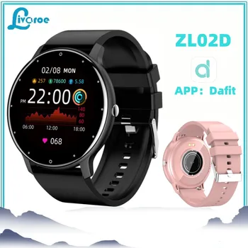 LIVAROE 2021 ZL02 החדש, שעון חכם נשים גברים הגברת ספורט כושר Smartwatch לישון קצב לב צג שעונים עמיד למים עבור IOS של