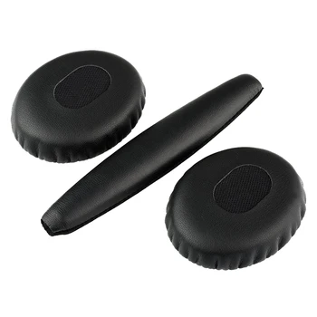 זוג שחור כריות אוזניים עם הראש כרית על Bose QC3 שקט נוחות 3 אוזניות
