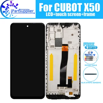 CUBOT X50 תצוגת LCD+מסך מגע דיגיטלית +מסגרת הרכבה 100% מקורי חדש LCD+מגע דיגיטלית עבור CUBOT X50+כלים