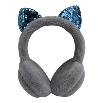 קווי חמוד תלמידים עם קטיפה מתקפל נייד אוניברסלי בנים חתול האוזן אוזניות לילדים הבנות ציוד אודיו חמים הספר