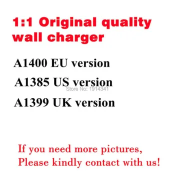 100pcs/Lot AAAA איכות A1400 האיחוד האירופי אותנו בריטניה תקע USB מתאם מתח ה AC מטען קיר לאייפון 5 6 6 7 8 פלוס עם אריזה