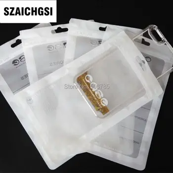 SZAICHGSI 200pcs 23*14 סנטימטר פלסטיק רוכסן התיק טלפון נייד טלפון נייד Case כיסוי אריזה חבילת Zip נעילה אביזרים אוזניות