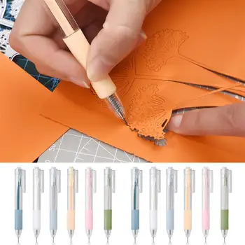 לדחוף פעולה Morandi סכין חיתוך עט ערך גבוה פשוט ילדה לב סכין מדריך DIY כתב עט סוג נייר cutter