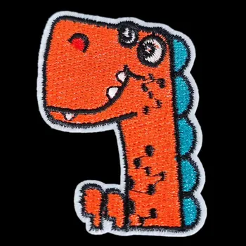 רקמה חיה תיקון דינוזאור אופנה לוגו ברזל על כתמים על בגדים אביזרי Diy 3D מדבקות דברים מוזרים מתנות