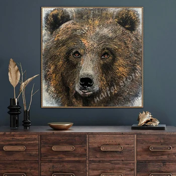 חיה דיוקן 5D יהלום ציור מופשט דוב החדשים תחביב DIY אמנות הפסיפס ערכה מלאה מרובע עגול תרגיל בית קישוט