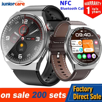 HD3 מקס שעון חכם גברים 1.43 אינץ ' 390*390 Bluetooth שיחה כושר גשש IP68, עמיד למים NFC טעינה אלחוטית Smartwatch גברים