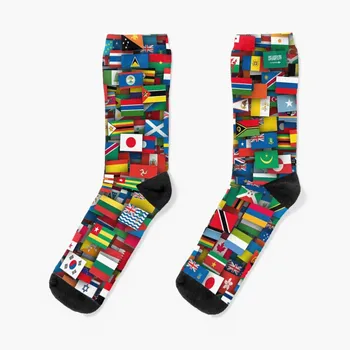 הדגלים של כל מדינות העולם גרביים שמח גרבי ריצה גרביים אדם