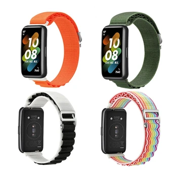 עבור Huawei להקה 7 רצועת ניילון החלפת רצועת שעון צמיד ספורט קוראה צמיד עבור Huawei band7 Smartwatch אביזרים