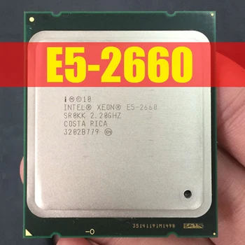 Xeon E5 2660 מעבד C2 20M מטמון 2.2 GHz 8.00 GT/s LGA 2011 מעבד e5-2660 X79 DDR3 D3 Mainboard פלטפורמה עבור ערכת Intel xeon