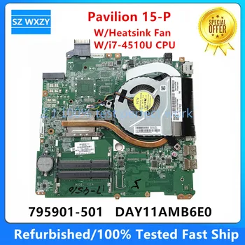 שופץ על HP Pavilion 15-עמ ' לוח אם מחשב נייד עם I7-4510u CPU 795901-501 795901-001 DAY11AMB6E0 100% נבדק מהירה