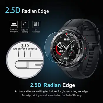 עבור Huawei הכבוד שעון ג ' י פרו מזג זכוכית סרט מגן מסך השומר Smartwatch צמיד הגנה סרטים מלא אביזרים