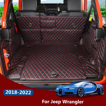 באיכות גבוהה ! מכונית מיוחדת המטען מחצלות עבור ג ' יפ רנגלר JL 4 דלת 2022-2018 עמיד אוניית מטען אתחול השטיחים רנגלר 2021
