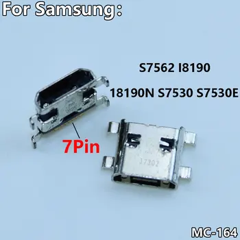 10Pcs מיקרו USB 7Pin יציאת טעינה עבור סמסונג גלקסי S3 iii Mini I8190 S7530 GT-S7562 סוג C ניידים יציאת הטעינה מחבר