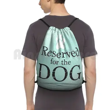 שמור את הכלב תרמיל שרוך שקיות תיק עמיד למים שמורות טיל כחול ירוק לאמץ כלב גור כלבים כלבים