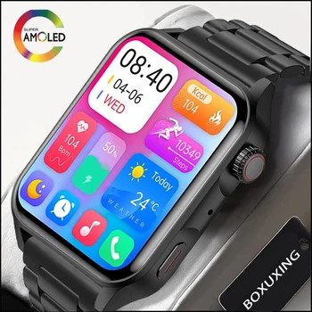 2023 חדש Smartwatch גברים AMOLED HD מסך הצג תמיד את הזמן NFC Bluetooth שיחה IP68, עמיד למים שעון חכם נשים Xiaomi