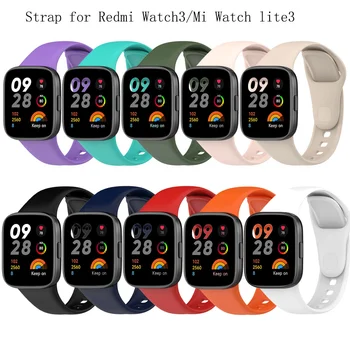 סיליקון רצועה לredmi לצפות 3 הלהקה החלפת רצועת שעון צמיד חגורה עבור Xiaomi Redmi Watch3 Mi לצפות Lite3 רצועת צמיד