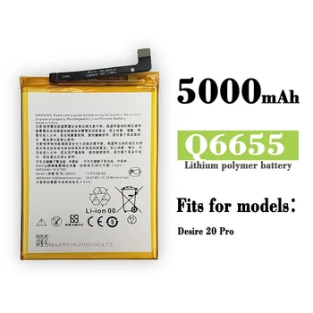 5000mAh Q6655 החלפה סוללה עבור HTC Desire 20 Pro 20Pro טלפון נייד סוללות Bateria + כלים חינם