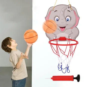 מיני כדורסל ערכת מקורה פלסטיק כדורסל לוח התוצאות הביתה ספורט כדורסל כדורסל לילדים משחק מצחיק כושר Excersise