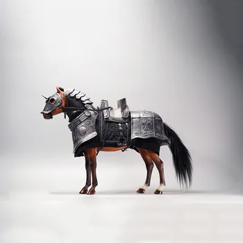 במלאי JXK125 1/6 מידה חייל קרב ימי הביניים סוס רתמה 12in סוס מודל זירת אביזרים