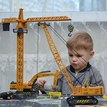 9 סגנונות סגסוגת הנדסה Diecast משאית מכונית צעצוע קלאסי בניית דגם הרכב מטעין טרקטור חופר צעצועים לילדים מתנה