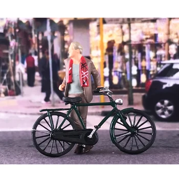 1/64 מידה אופני רטרו ' נטלמן בובה רכיבה Street View להבין את זירת התאמת המתנה תצוגה מיני בובת צעצוע יצירתי Souven
