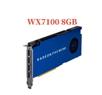מקורי Radeon Pro WX7100 8GB עיצוב גרפי גרפיקה מקצועיים כרטיס 4 * DP ממשק 4K