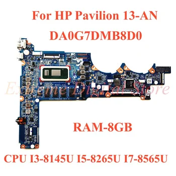 DA0G7DMB8D0 מחברת האם הוא ישים עבור HP מחשב נייד 13-לי מעבד:i3-8145u gpu:8g 100% מבחן משלוח