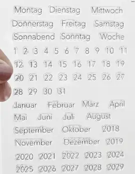 גרמנית 2021 חג המולד ברור חותמת /ים עבור DIY עיצוב אלבומים/אלבום תמונות מעוצב נקי חותמת גיליונות A6015