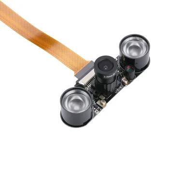 פאי פטל אפס מודול המצלמה מוקד מתכוונן ראיית לילה מצלמת אינטרנט עם חיישן IR LED אור על RPI אפס משלוח חינם