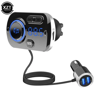 הרכב משדר FM USB QC3.0 מהר תשלום אוטומטי ערכות דיבורית אלחוטית Bluetooth 5.0 LCD עם נגן MP3 אוטומטי אספקת אביזרי רכב