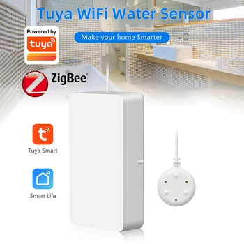 נזילת מים גלאי WiFi חכם מים-דליפה מעורר חדר האמבטיה