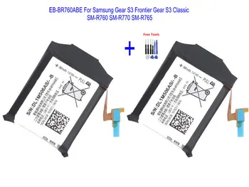 2x 380mAh EB-BR760ABE סוללה עבור סמסונג Gear 3 הגבול ציוד S3 קלאסי R760 SM-R760 SM-R765 R765S SM-R770 + ערכת כלים לתיקון