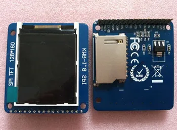 1.8 אינץ ' TFT-LCD, מסך תצוגה עם PCB לוח ST7735R לנהוג IC SPI ממשק טורי 4 IO 128*160