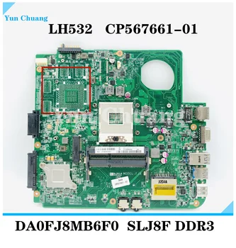 CP567661-01DA0FJ8MB6F0 LH532 המחשב הנייד ללוח האם על Fujitsu LIFEBOOK LH532 mainboard DDR3 s989 100% מבחן עבודה
