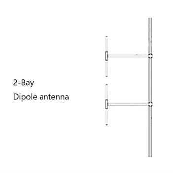 2-דרך מפצל חשמל + 2 הפצה כבלים + 2 שכבה אנטנה